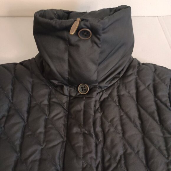 Eddie Bauer Premium Goose Down Coat Black 4 Pocket Women’s XS - Picture 5 of 15